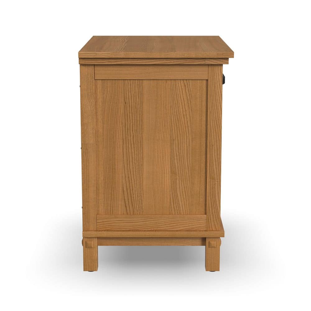 Oak Park 22" Light Oak Wood Nightstand with Drawer