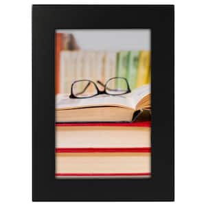 4 x 6 BLACK LINEAR WOOD PICTURE FRAME - 4 PACK