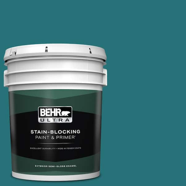 BEHR ULTRA 5 gal. #520D-7 Mosaic Tile Semi-Gloss Enamel Exterior Paint & Primer