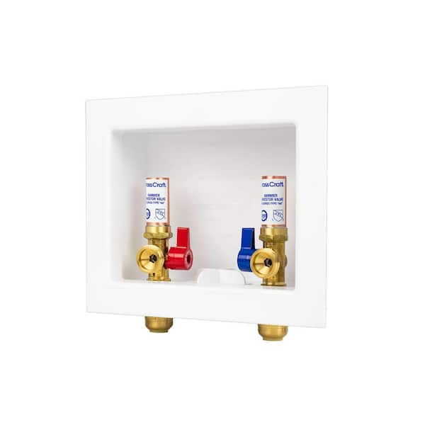 1/2 in. NOM Push Connect x 3/4 in. Garden Hose with 1/4 Turn Brass Ball Valves and Hammer Arrestors