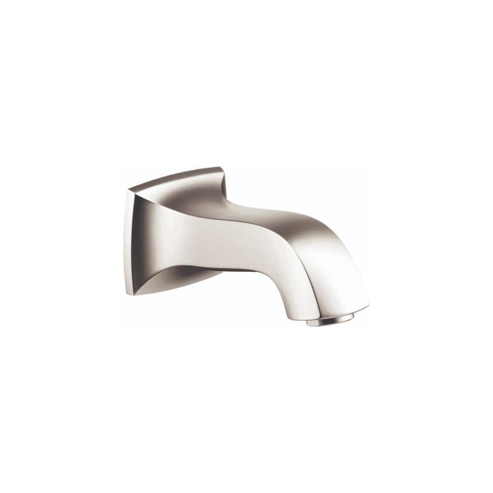 Polished Nickel Modern Wall Mounted Tub Spout