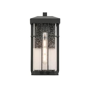 Hardwired Lantern Sand Black Clear Light Bubble Glass Outdoor Sconce No Bulbs Included