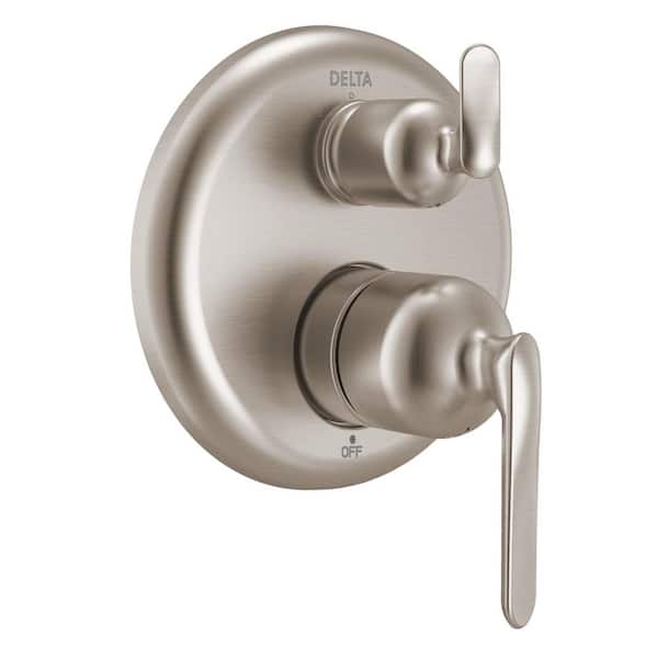 Bonacci 3-Setting Integrated Diverter 2-Handle Valve Trim Kit in Lumicoat Stainless (Valve Not Included)