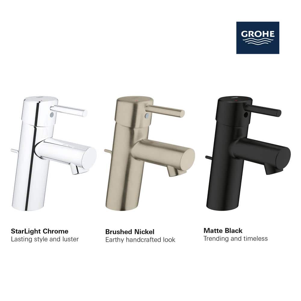Brushed Gold Single Handle Modern Bathroom Faucet