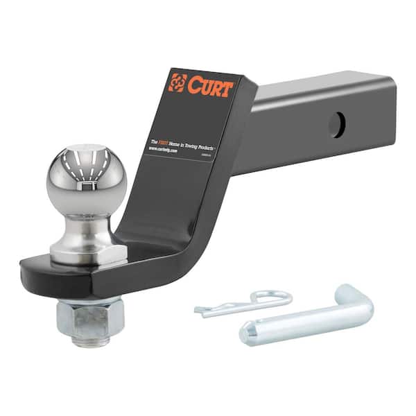 CURT 7,500 lbs. 4 in. Drop Loaded Trailer Hitch Ball Mount Draw Bar with 2 in. Ball (2 in. Shank)