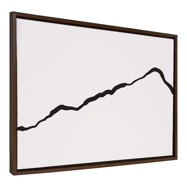 Kate and Laurel Sylvie Elevated Abstract Minimalist Mountain Landscape by the Creative Bunch Studio Framed Art Print 23 in. x 33 in.