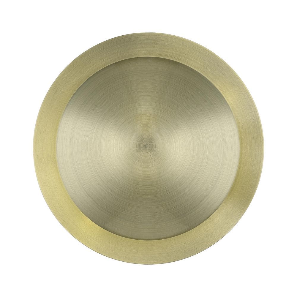 Wynmore 11 In. Industrial Round Antique Brass Semi-Flush Mount for Bedroom, Kitchen, Bulbs Required not Included price history on PriceWatchPro