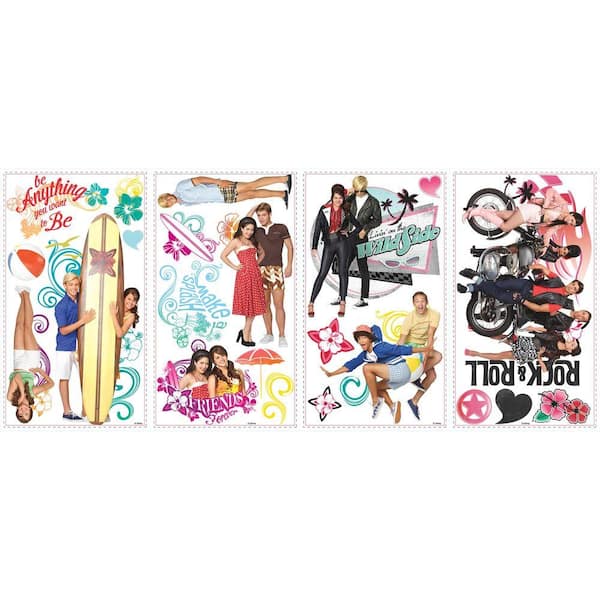 Unbranded 5 in. x 11.5 in. Teen Beach Movie Peel and Stick Wall Decals