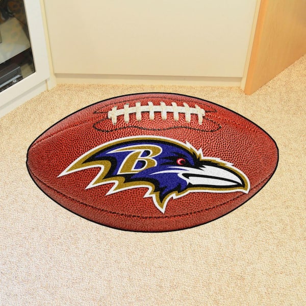 NFL Baltimore Ravens Photorealistic 20.5 in. x 32.5 in Football Mat