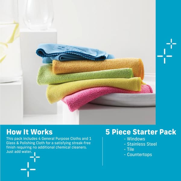 Maker's Clean Starter Kit of Premium Microfiber Cleaning Cloths