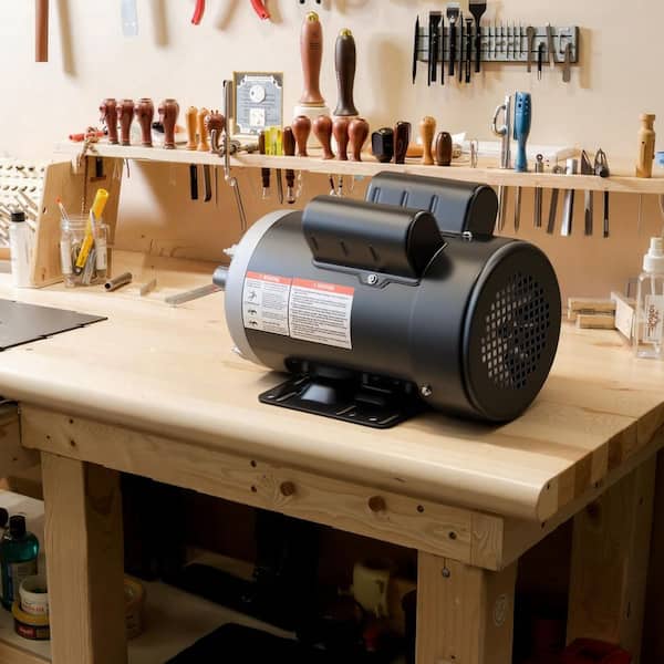 5 HP Electric Motor, 2. 25 in. Shaft Length, 3450RPM Air Compressor Motor, CW/CCW Rotation, 0.875 in. Shaft Diameter