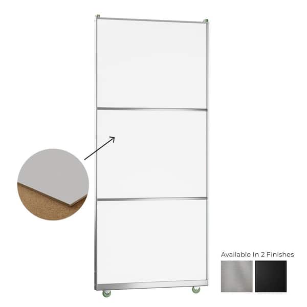 Kobiworks 72 in. x 96 in. 3-Lite White MDF Board Interior Closet