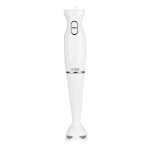 2-Speed, White, Immersion Hand Blender With Beaker