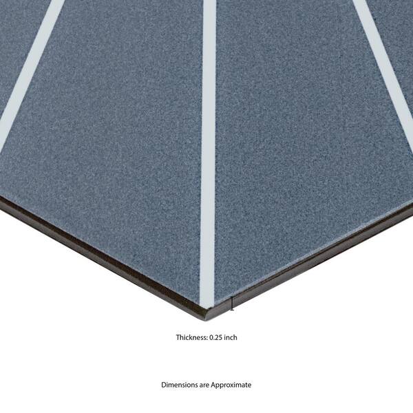MSI Take Home Tile Sample - Skylight Hexagon 4 in. x 4 in
