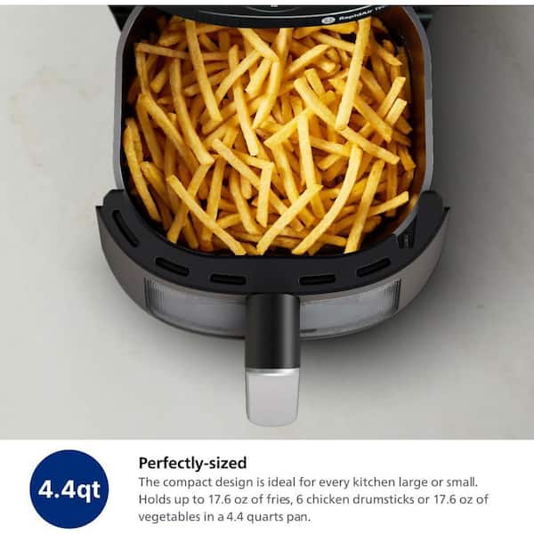 Philips 4.4 qt. Air Fryer with Rapid Air Technology in Black