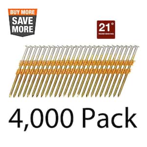 3 in. x 0.131 in. Ring Shank Galvanized Metal Framing Nails 2 Boxes (2000 per Box)