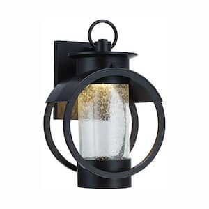 Arbor 13.5 in. Burnished Bronze Integrated LED Outdoor Line Voltage Wall Sconce