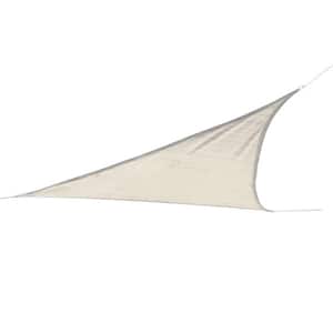 16 ft. x 16 ft. Cream Triangle Shade Sail 140 gsm