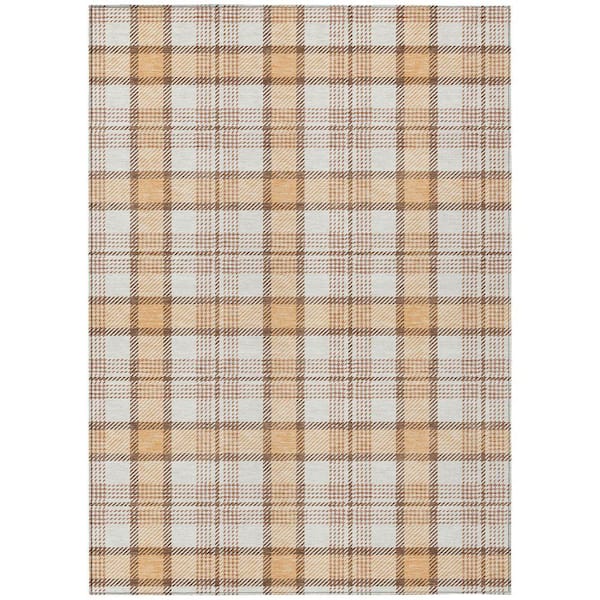 Chantille Machine Washable Indoor/Outdoor Abstract ACN1052 Peach 2 ft. 6 in. x 3 ft. 10 in. Area Rug