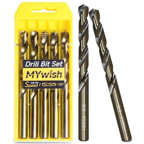 3/8 in. M35 Cobalt High Speed Steel Twist Drill Bit (5-Piece)