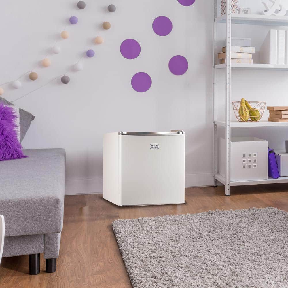 Compact White Energy Star Mini Fridge with Freezer, 1.7 Cu. Ft.