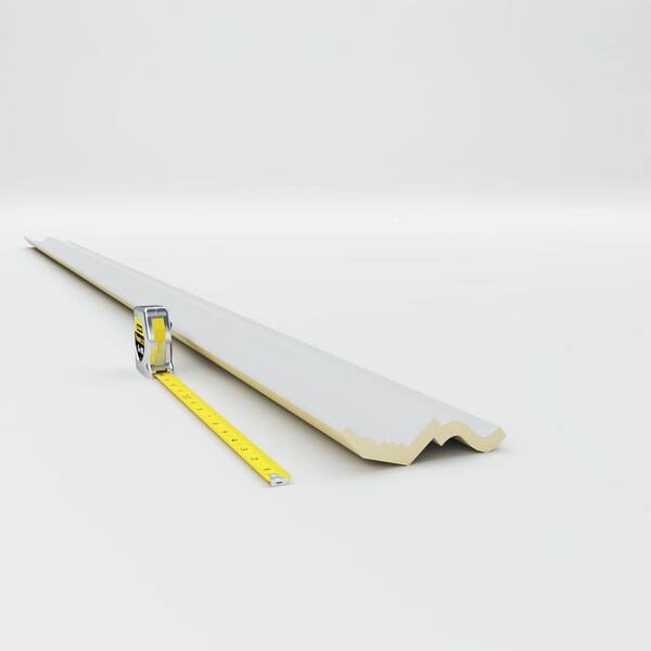 Ekena Millwork 4-1/2 in. x 3-7/8 in. x 94-1/2 in. Polyurethane Bulwark Smooth Crown Moulding
