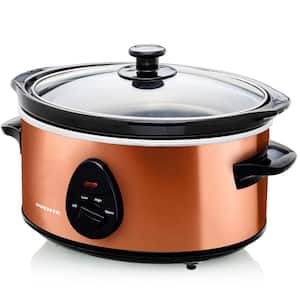 SLO35ACO1 3.7 qt. Copper Electric Slow Cooker with 3 Temperature Settings