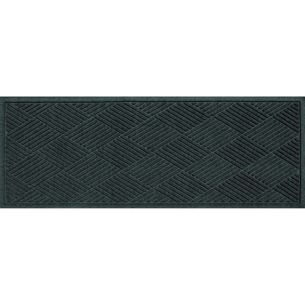 Waterhog Diamonds 35 in. x 100 in. PET Polyester Indoor Outdoor Runner Ever