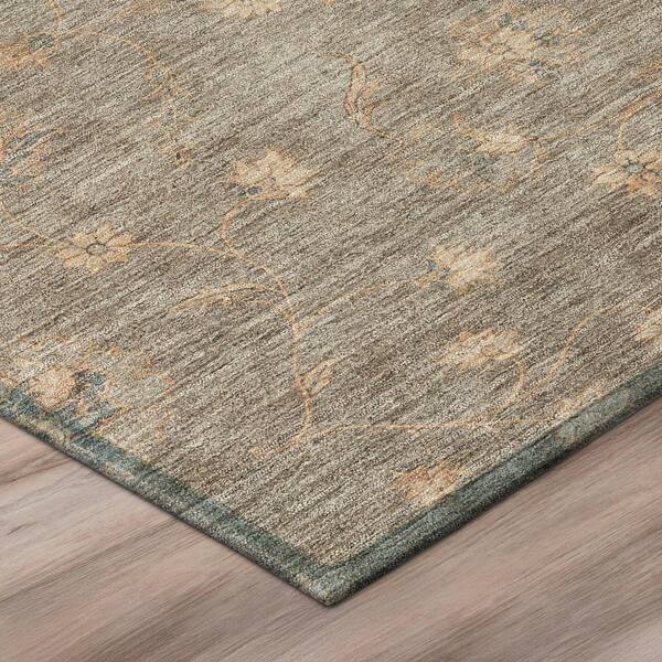 Chantille Machine Washable Indoor/Outdoor Abstract ACN3076 Taupe 2 ft. x 7 ft. Runner Rug