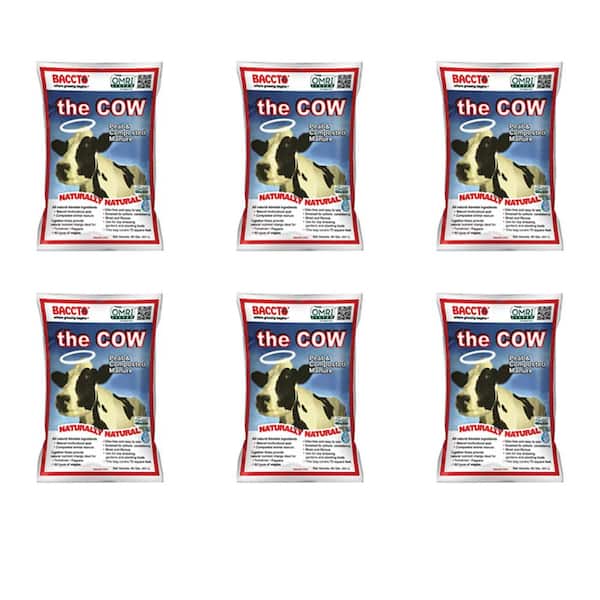Unbranded 40 Qt. Baccto Wholly Cow Horticulture Peat and Composted Manure (6-Pack)