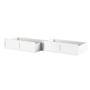White Queen/King/Twin Extra Long Bed Drawer (Set of 2)