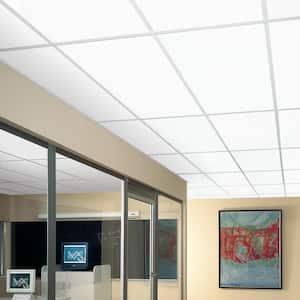 Yuma White 2 ft. x 4 ft. Lay-in Ceiling Tile (64 sq. ft. / Case)