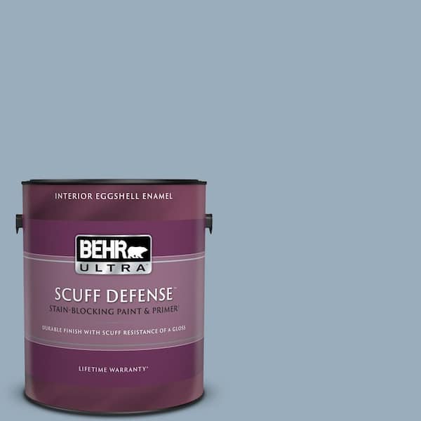 BEHR ULTRA 1 gal. #S510-3 Ombre Blue Extra Durable Eggshell Enamel Interior Paint & Primer