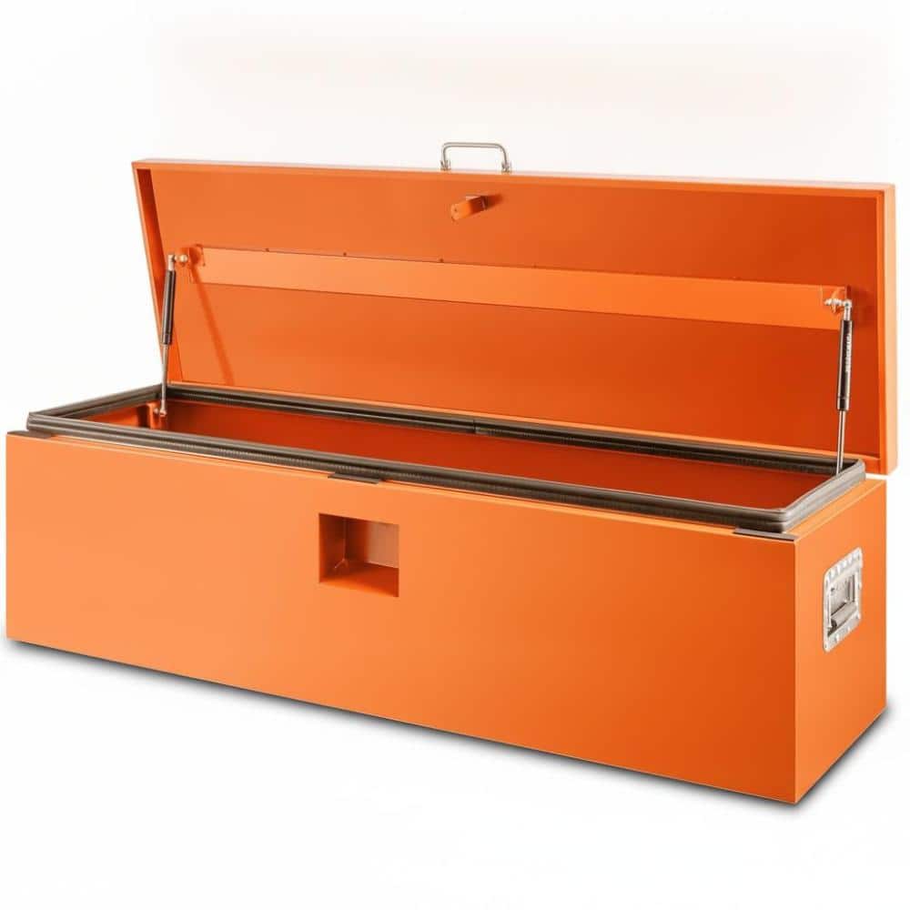 Heavy Duty Aluminum Diamond Plate Truck Bed Tool Box, 30x16x14 Lockable Chest with Gas Strut Lid & Side Handles, Orange price history on PriceWatchPro