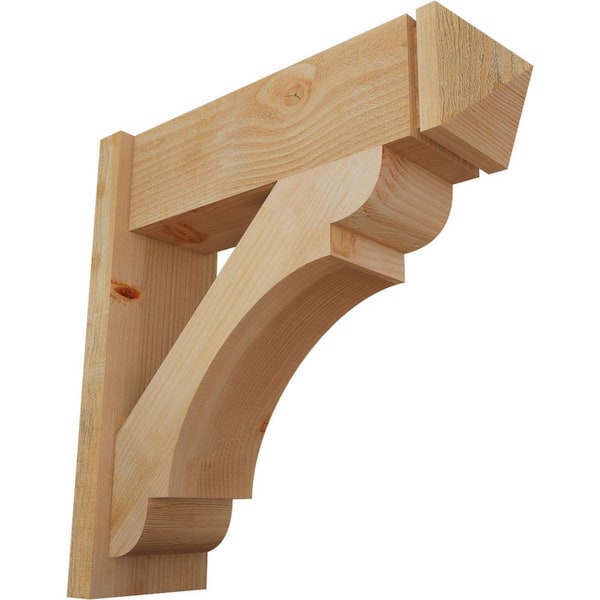 Ekena Millwork 8 in. x 26 in. x 26 in. Olympic Arts and Crafts Rough Sawn Douglas Fir Outlooker