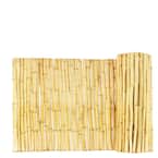 1 in. D x 3 ft. H x 8 ft. W Natural Bamboo Fence Decorative Rolled Fencing Panel