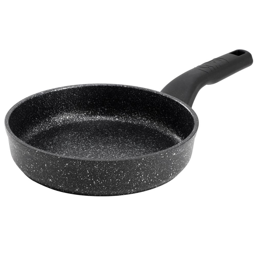 Korkmaz Ornella Nonstick 8 in. Aluminum Frying Pan in Granite