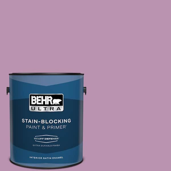 BEHR ULTRA 1 gal. Home Decorators Collection #HDC-MD-10 Blooming Lilac Extra Durable Satin Enamel Interior Paint & Primer