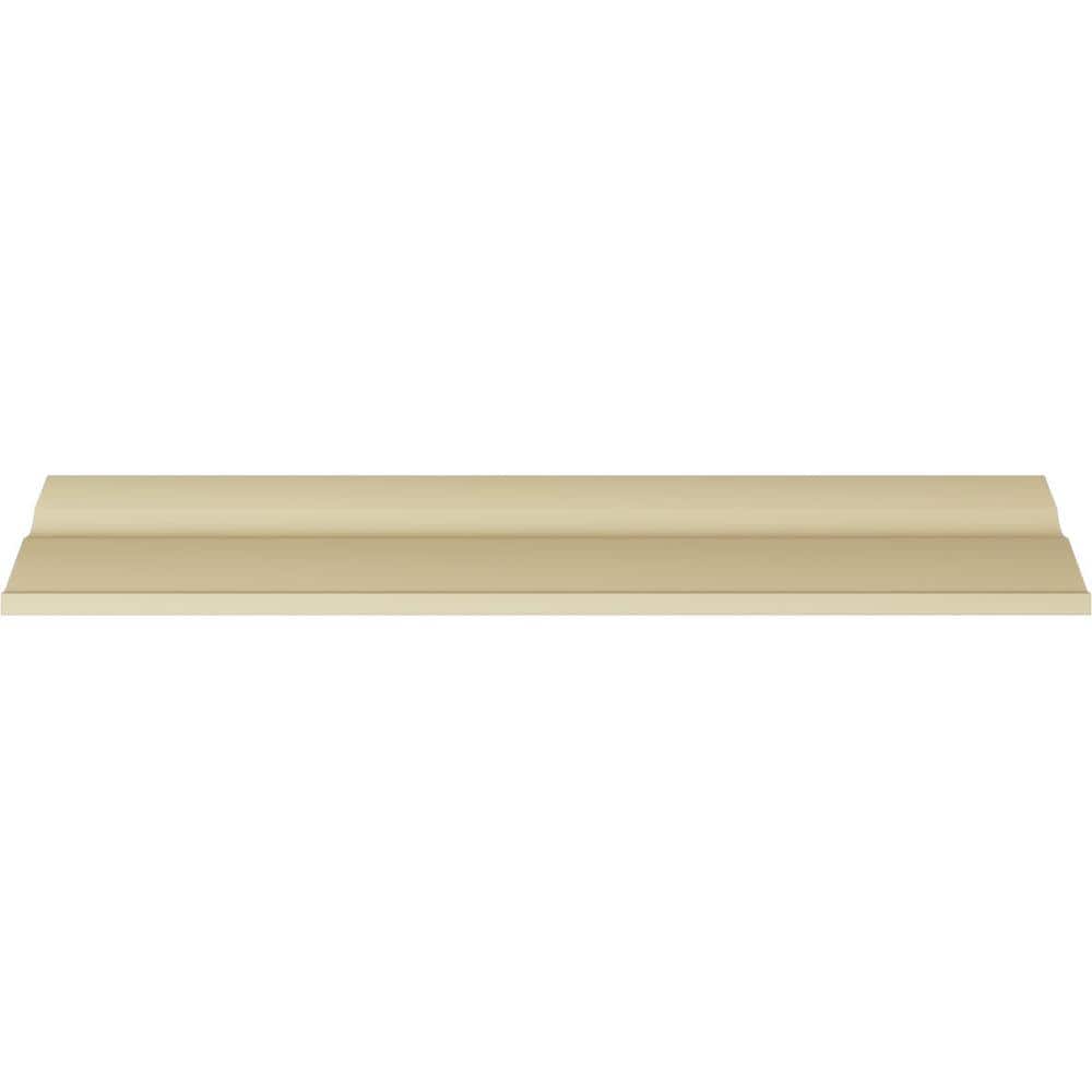 Primed White Geometric Polyurethane Crown Moulding Sample