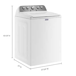 4.5 cu. ft. High-Efficiency White Top Load Washer Machine with Deep Water Wash and PowerWash Cycle