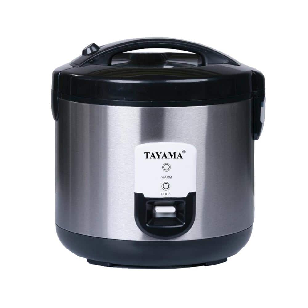 20-Cup Stainless Steel Electric Rice Cooker with Steamer