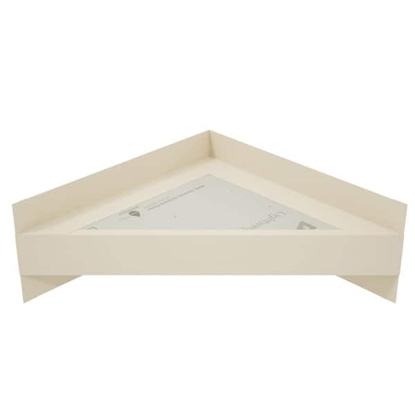 THE ORIGINAL GRANITE BRACKET 32 in. x 32 in. x 4 in. The Original Floating Corner Shower Bench Kit with GoBoard