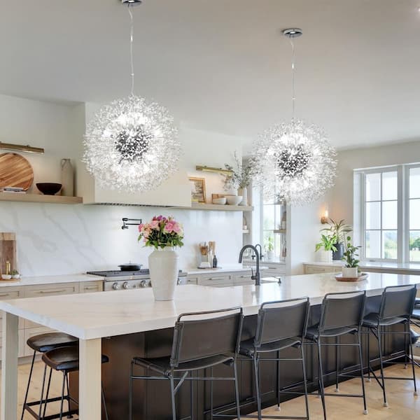 EDISLIVE Calzadyn Decor 16-Light Chrome Dandelion Firework