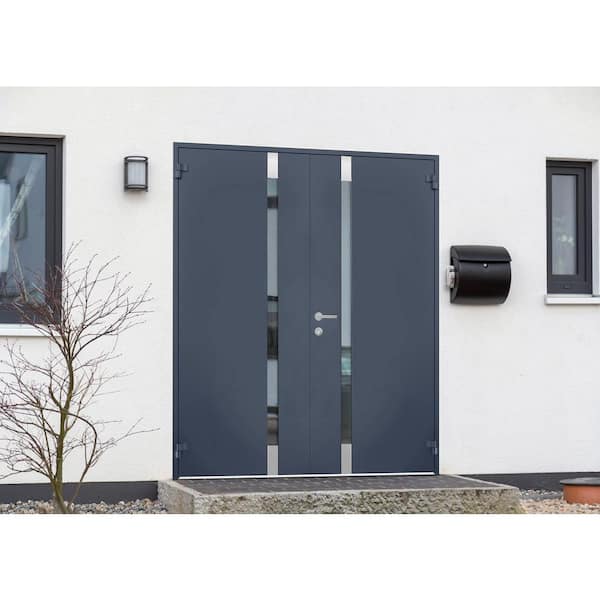 VDOMDOORS 6777 72 in. x 80 in. Right-Hand/Outswing Tinted Glass