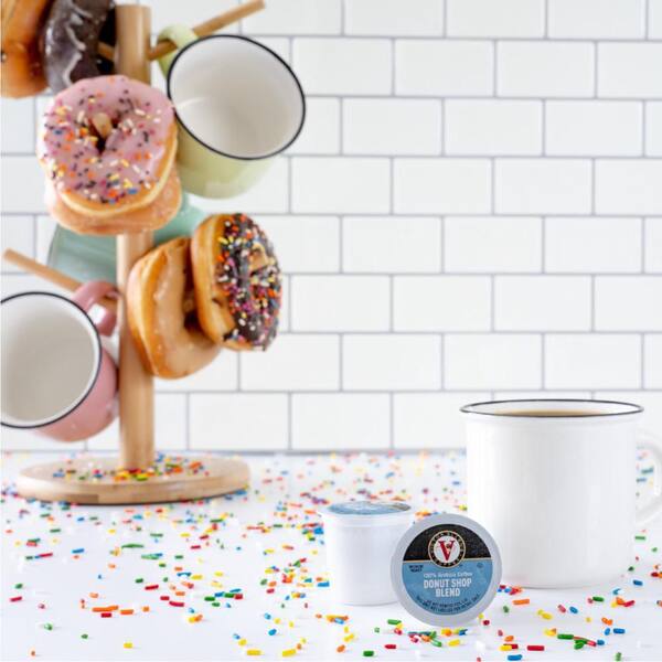 victor allen's donut shop medium roast single serve coffee