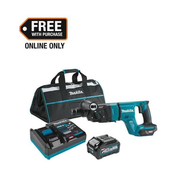 40V max XGT Brushless Cordless 1-1/8 in. Rotary Hammer (D-Handle) Kit, AFT, AWS Capable (4.0Ah)