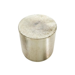 20 in. Gold Round Metal End Table