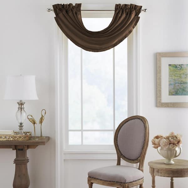 Elrene Versailles Faux Silk Blackout Window Valance