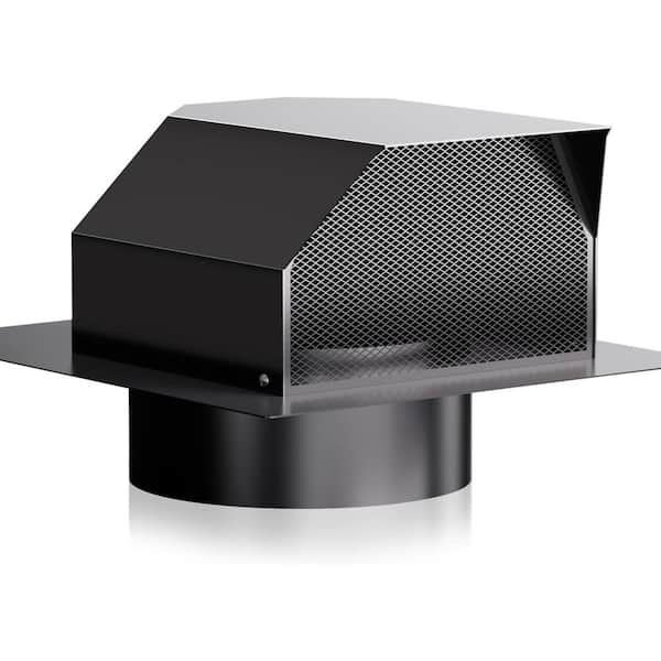 8 in. Roof Vent Cover, Roof Vent, Waterproof Galvanized Steel Exhaust Vent, with Damper