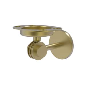 Satellite Orbit Two Collection Tumbler and Toothbrush Holder with Dotted Accents in Satin Brass